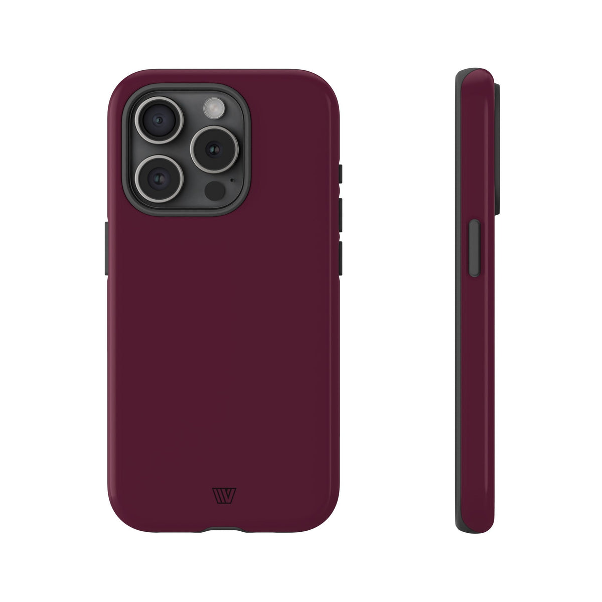 Tough Phone Case Wine Berry Protective Dual-Layer Polycarbonate Shell