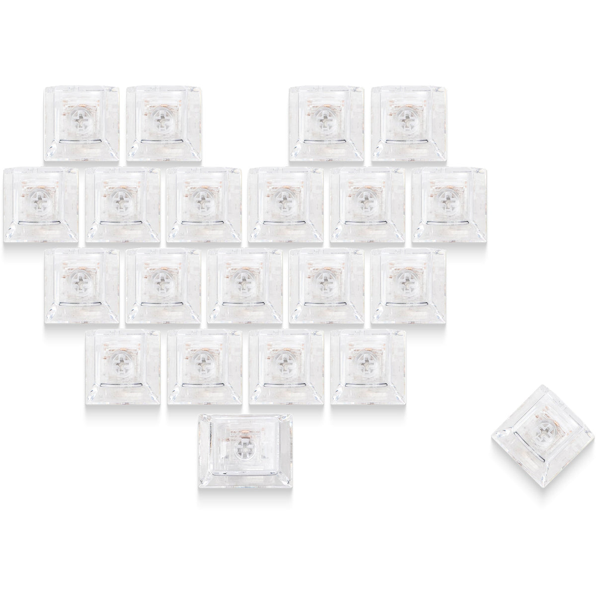 Cherry Profile 21-Key Artisan Keycap Set XVX Fizz Heart Series