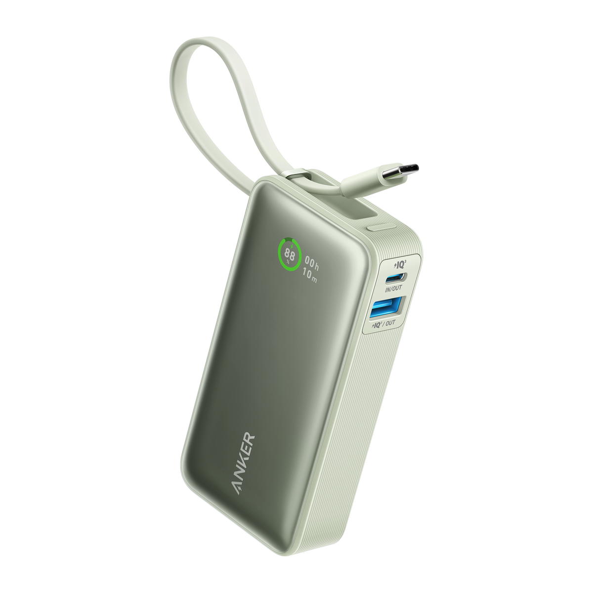 Anker Nano 30W Power Bank with Built-In USB-C Cable