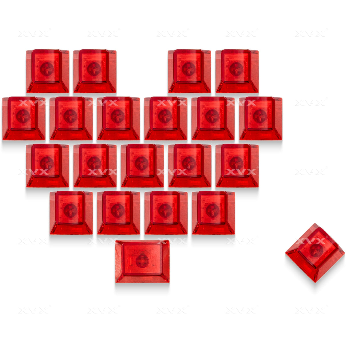 Cherry Profile 21-Key Artisan Keycap Set XVX Fizz Heart Series