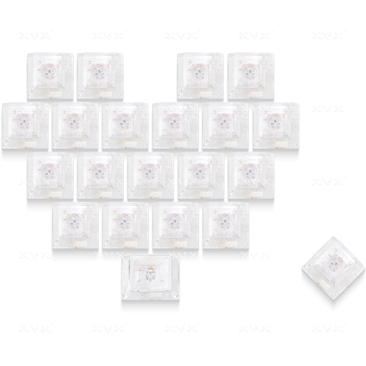 Cherry Profile 21-Key Artisan Keycap Set XVX Fizz Heart Series