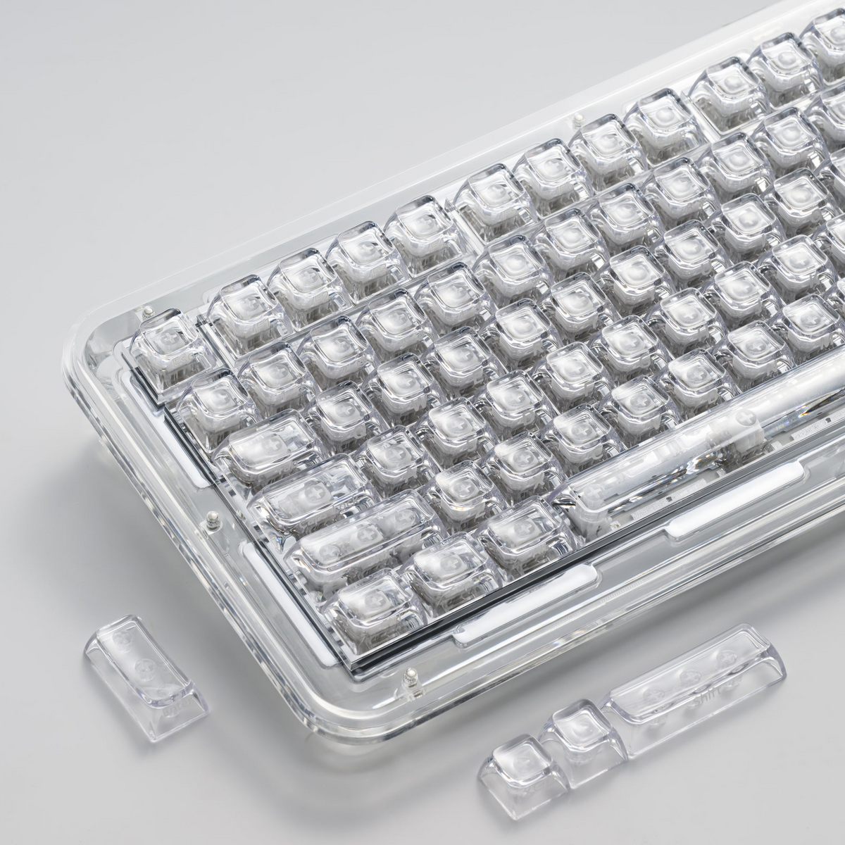XVX Arctic Transparent Double-Shot PC Keycap Set