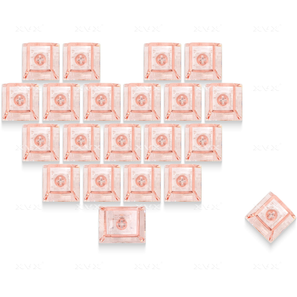 Cherry Profile 21-Key Artisan Keycap Set XVX Fizz Heart Series