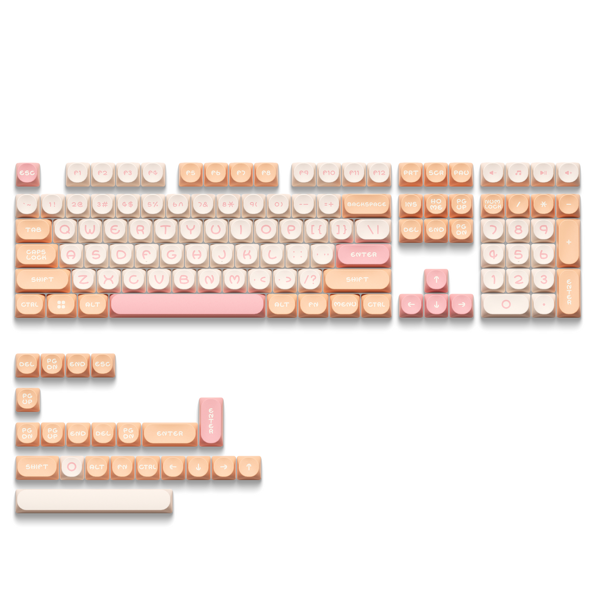 XVX MOOD Series MOA Profile 130-Key PBT Keycap Set