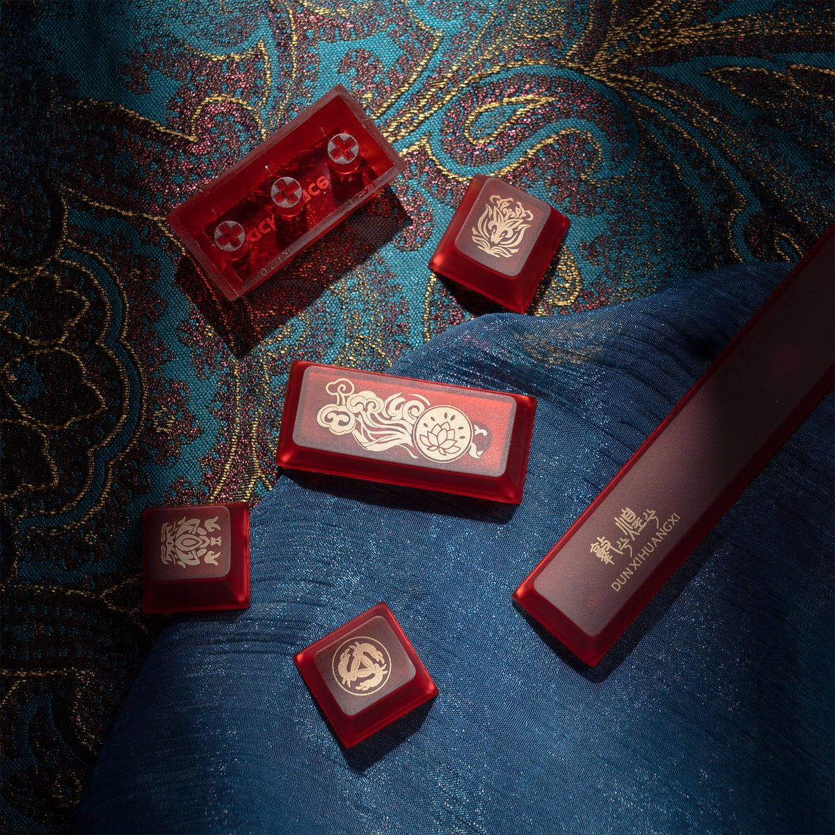 Cherry Profile PBT+PC 212-Key Keycap Full Set XVX Dunhuang Themed