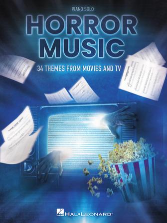 Horror Music 34 Themes from Movies and TV Piano Solo Songbook Softcover -NEW