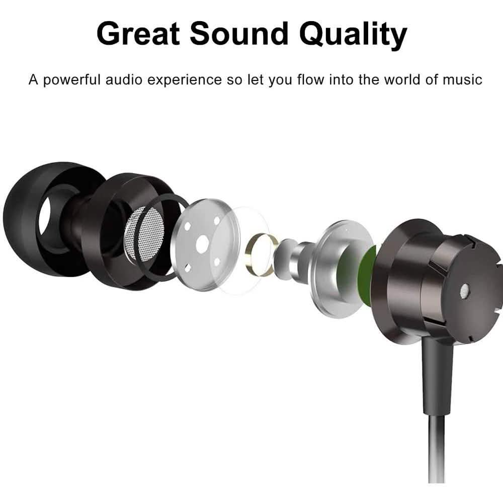 Noise Isolating Tangle Free In-Ear Headphones 3-Pack with Microphone