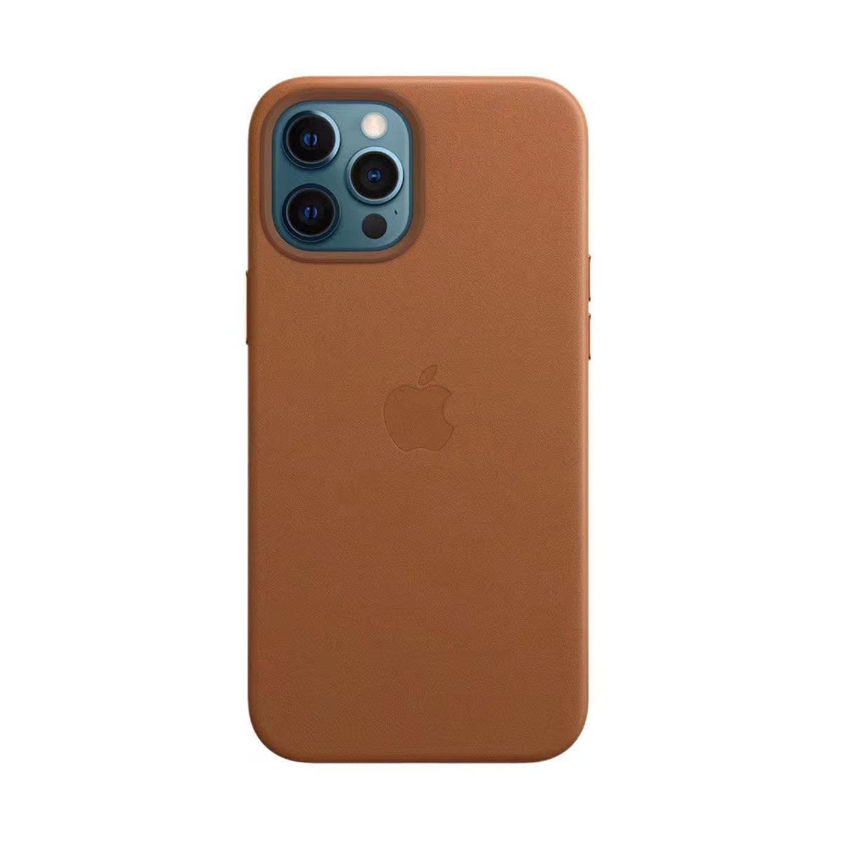 iPhone Leather Case with MagSafe Protective Full Body TPU Cover