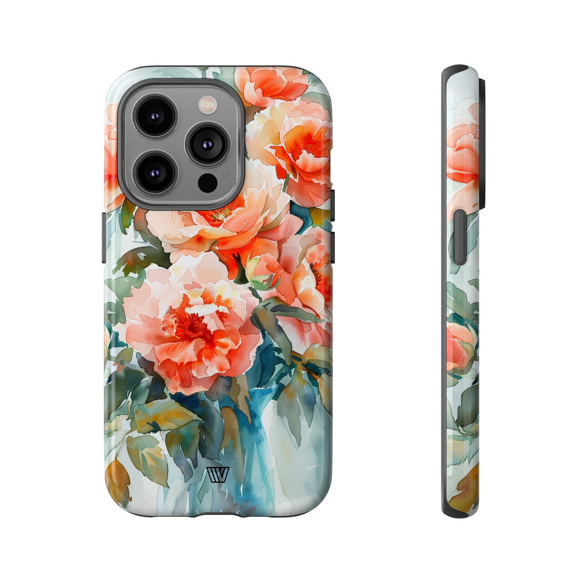 Tough Phone Case Dual-Layer Impact Resistant PEONY DREAMS