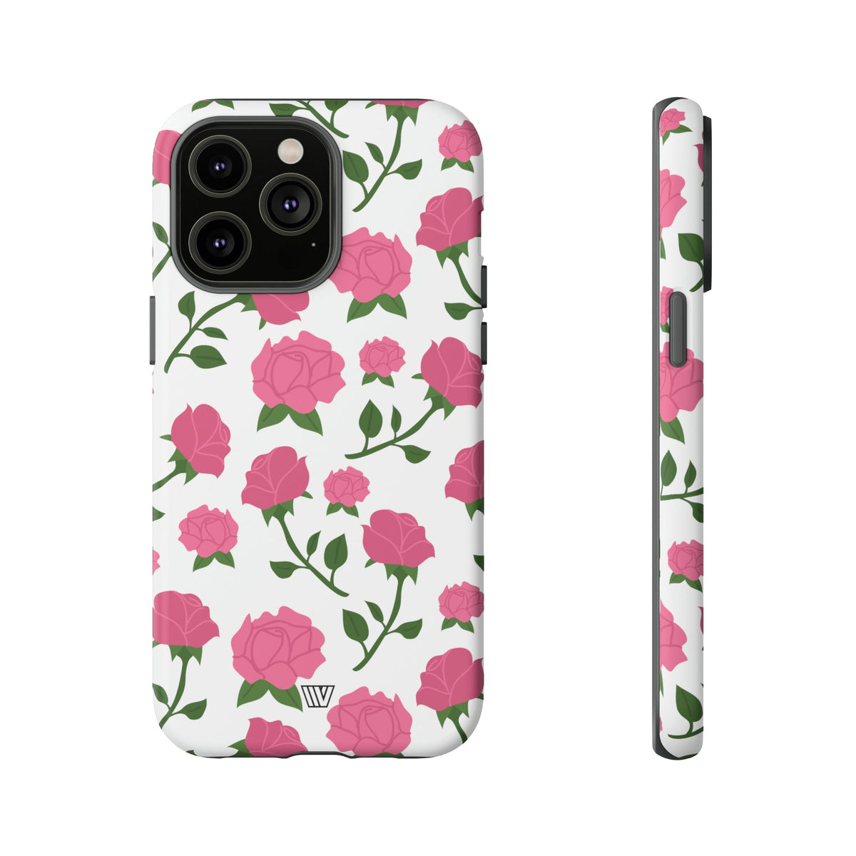 Pink Roses Tough Phone Case Dual-Layer Protective Trovvve