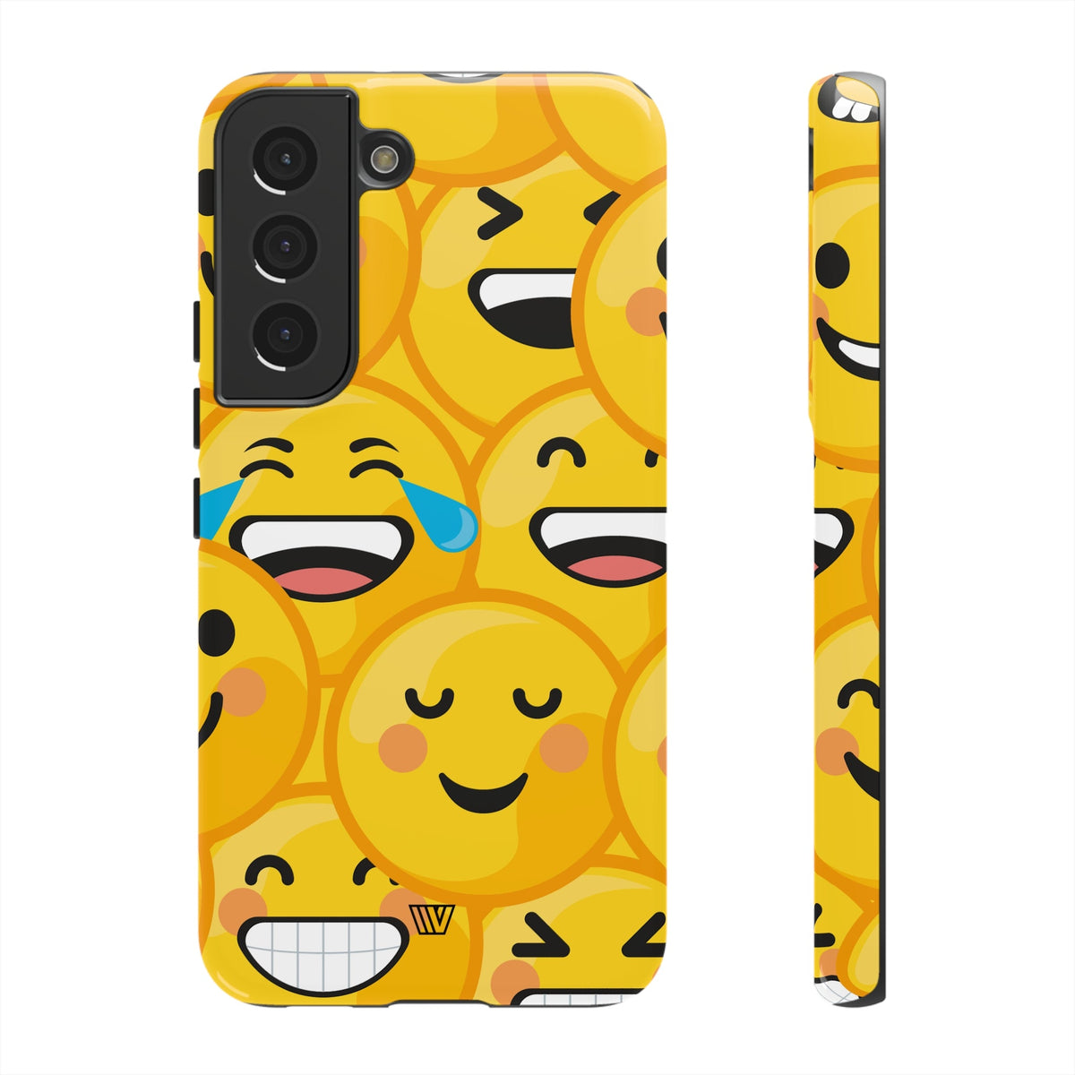 Tough Phone Case Impact-Resistant Dual-Layer Polycarbonate EMOJI FACES