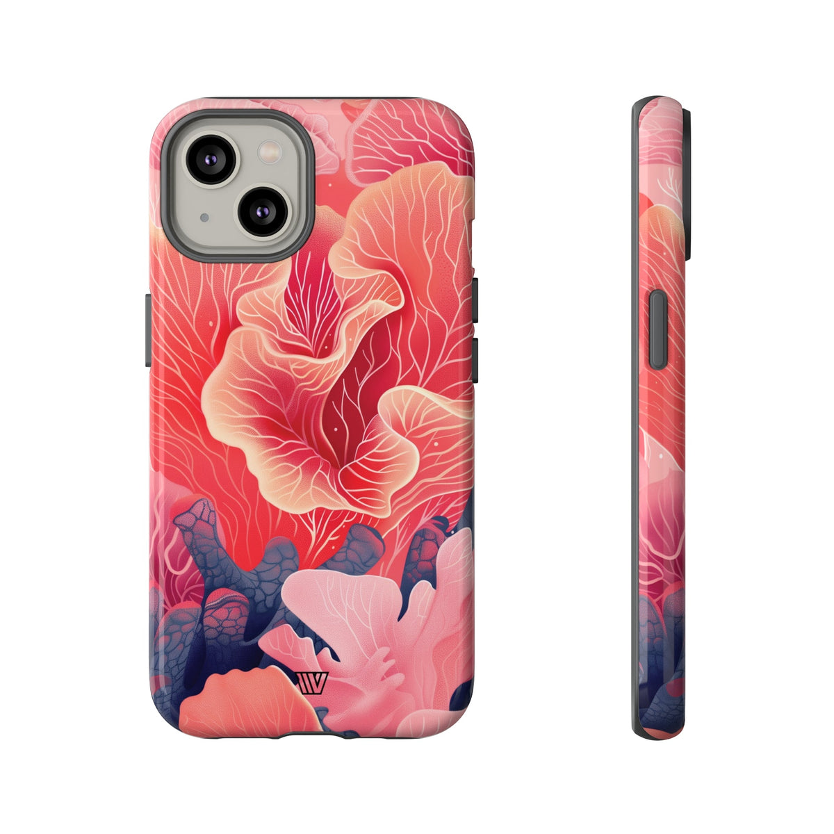 Pink Coral Tough Phone Case Dual-Layer Protection