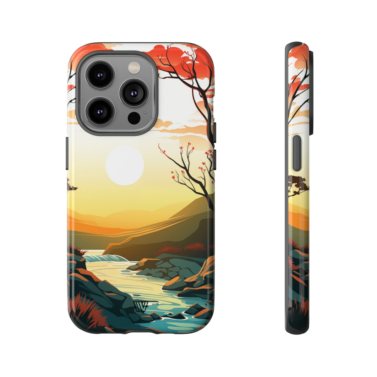 Tough Phone Case Dual-Layer Protection RIVER SUNSET