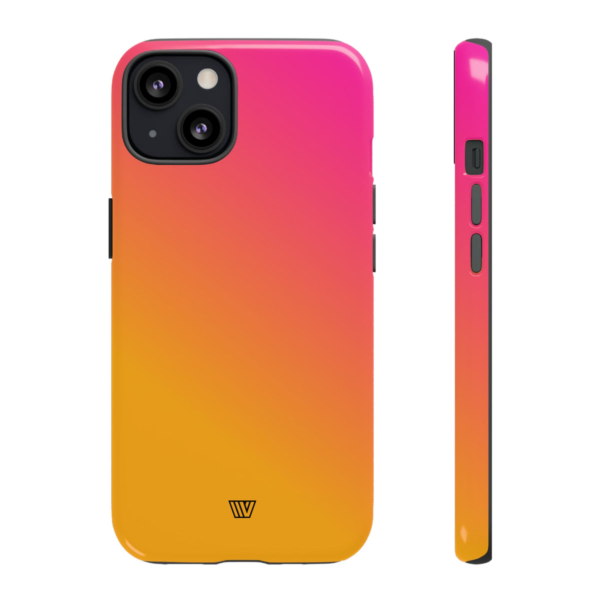Hot Pink Orange Tough Phone Case