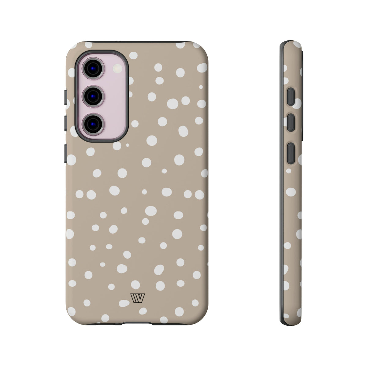 Beige Dots Tough Phone Case Dual-Layer Protective Shell Trovvve