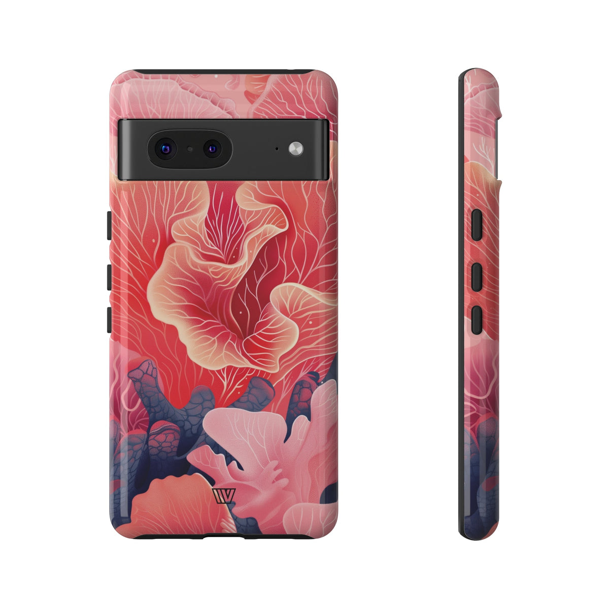 Pink Coral Tough Phone Case Dual-Layer Protection