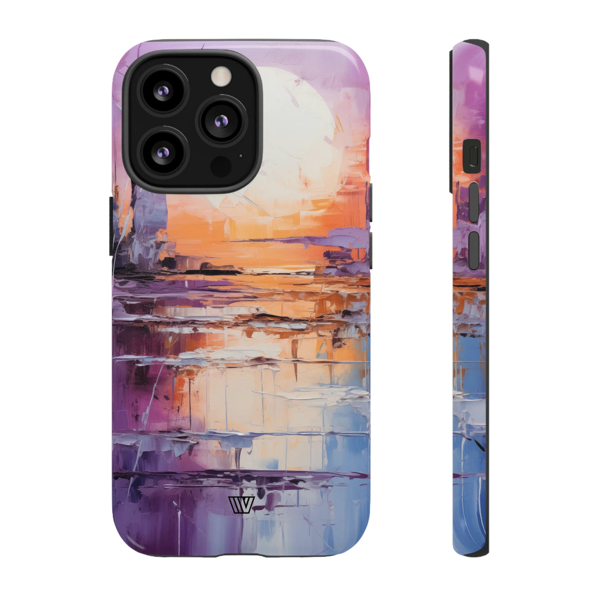 Acrylic Sunset Tough Phone Case Dual-Layer Protection