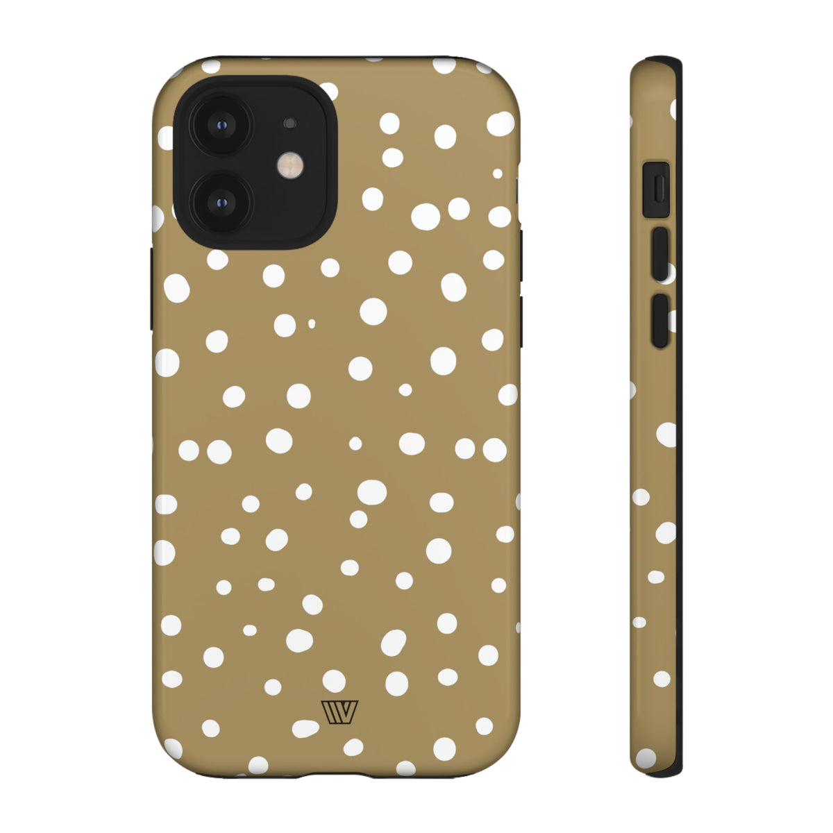 Dark Beige Dots Tough Phone Case
