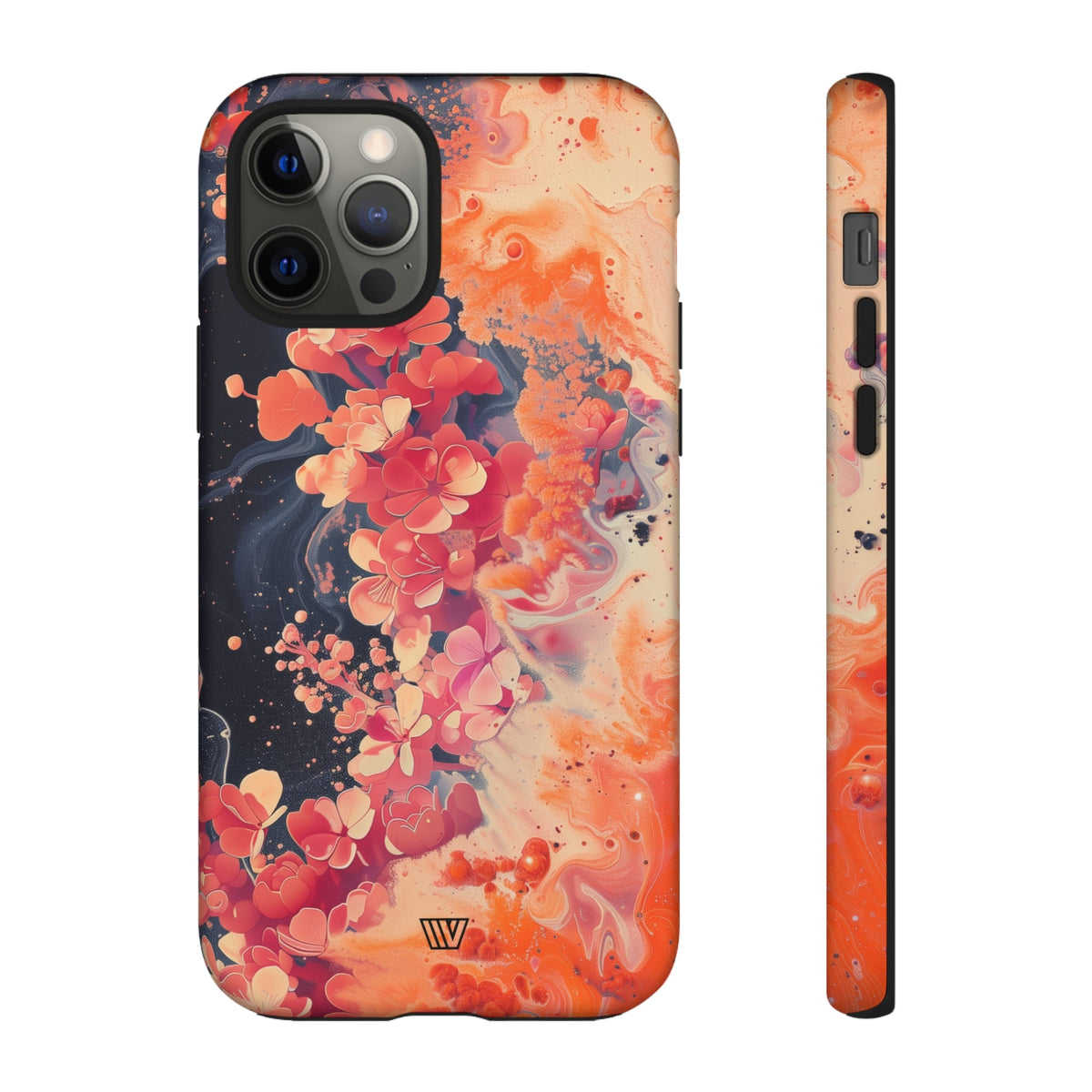 Tough Phone Case Dual-Layer Protection Phone Case WAVE OF FLOWERS