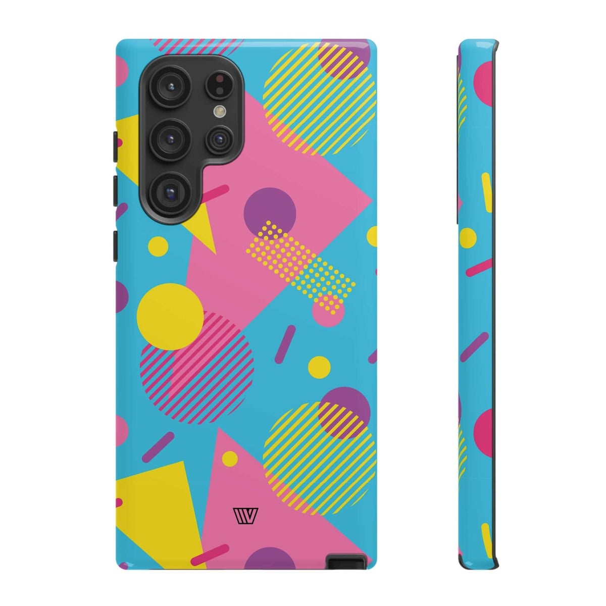 Retro Pattern Light Blue Tough Phone Case