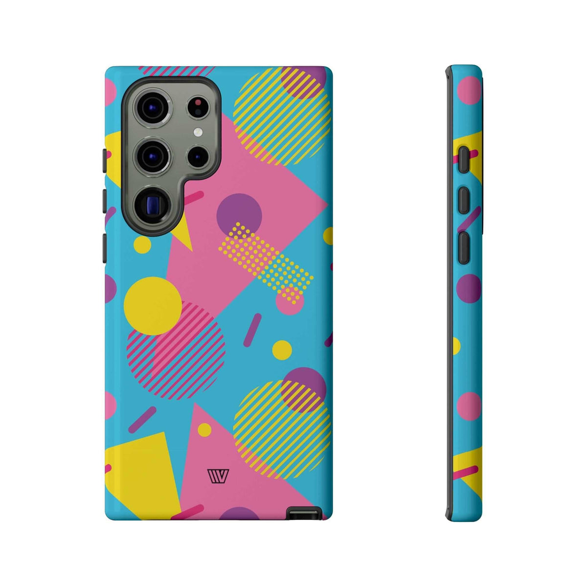Retro Pattern Light Blue Tough Phone Case