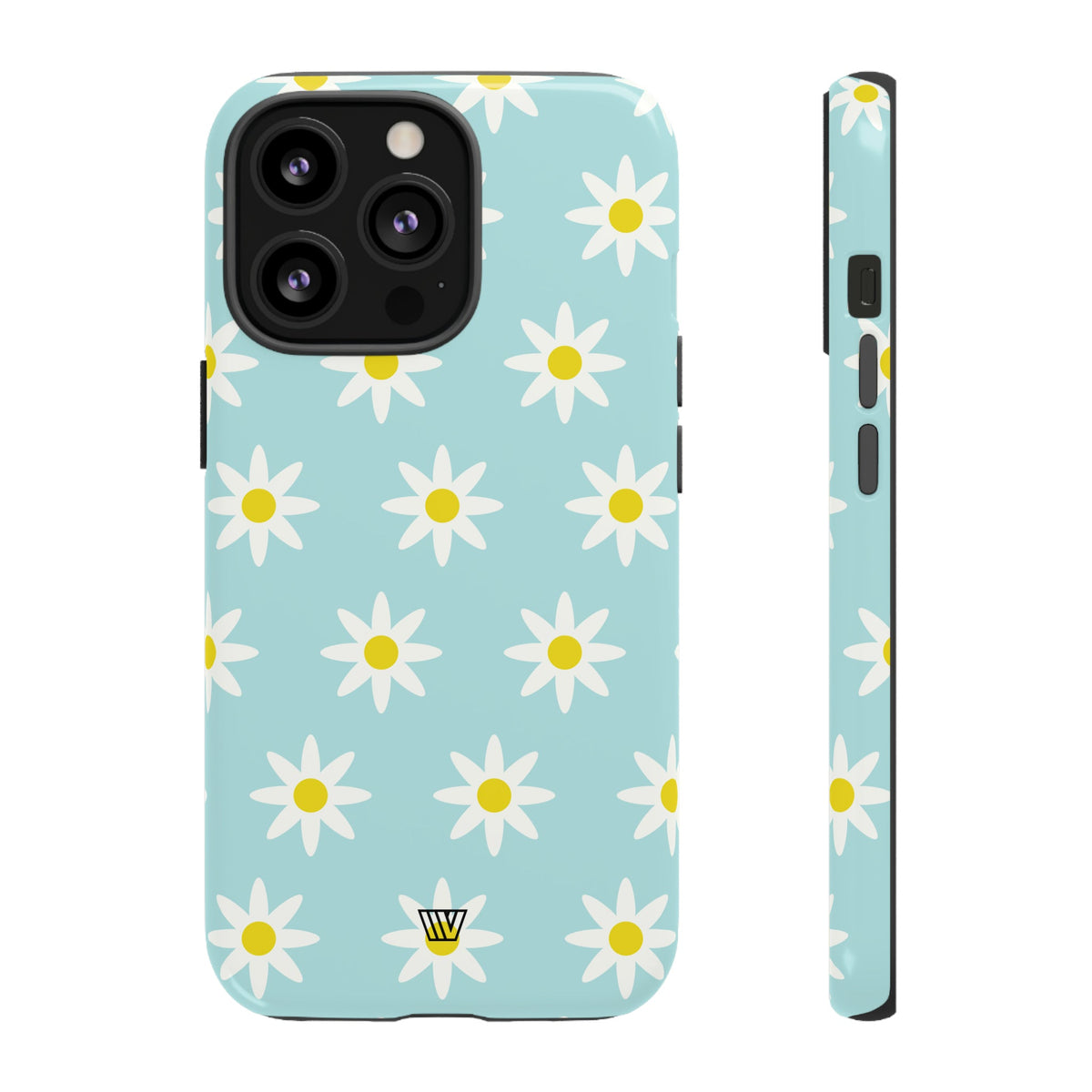 Tough Phone Case Dual Layer Impact Resistant DOODLE DAISY