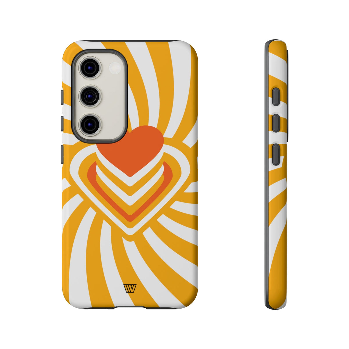 Tough Impact-Resistant Phone Case HEART RAY STACK