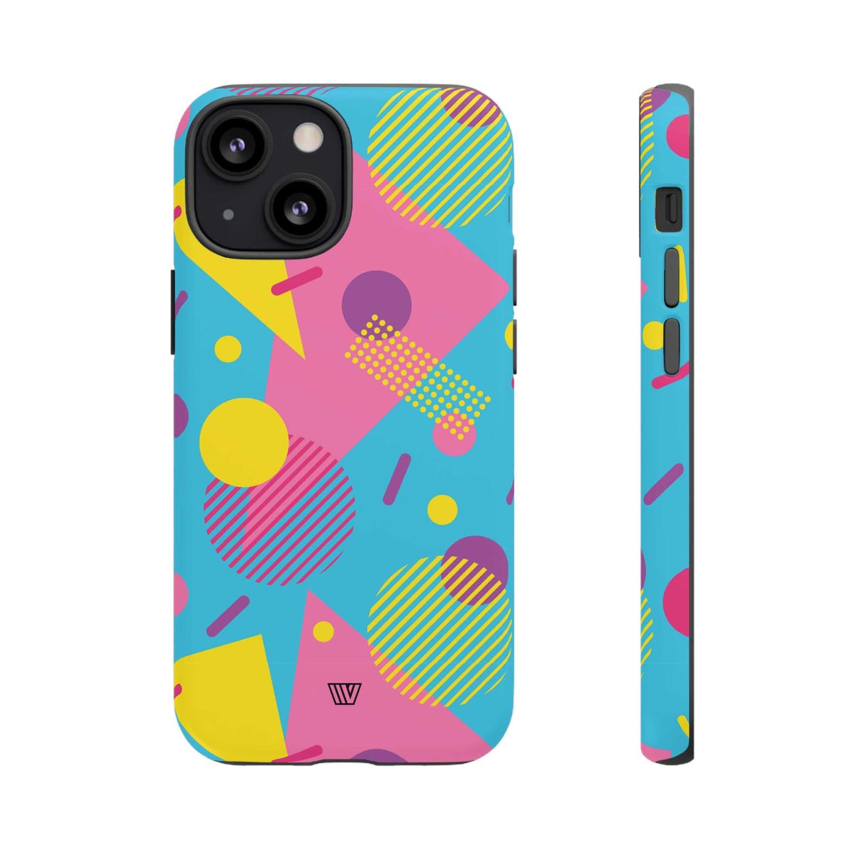Retro Pattern Light Blue Tough Phone Case