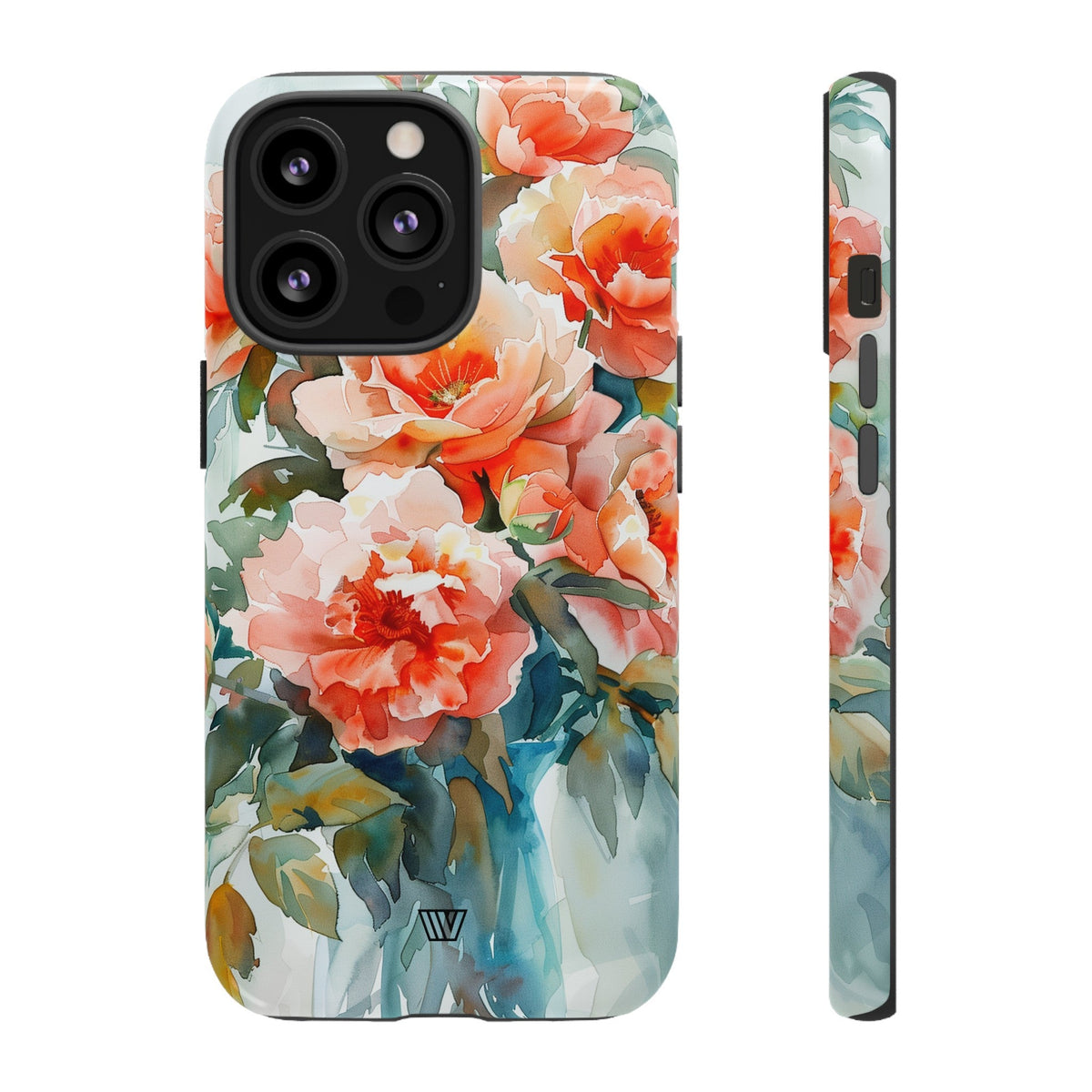 Tough Phone Case Dual-Layer Impact Resistant PEONY DREAMS