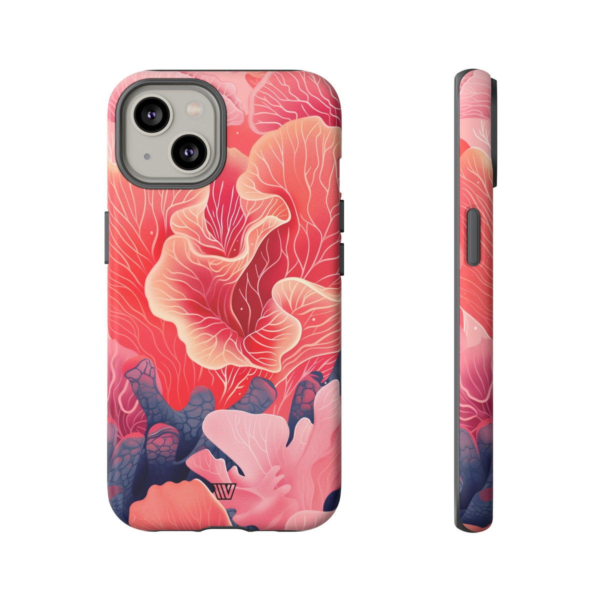 Pink Coral Tough Phone Case Dual-Layer Protection