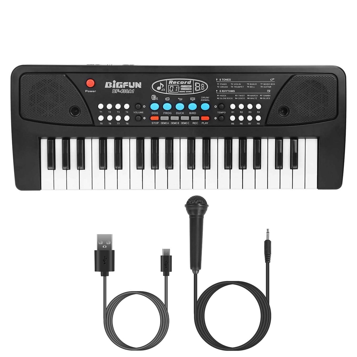 37 Keys Multifunctional Digital Music Electronic Keyboard Instrument with Microphone