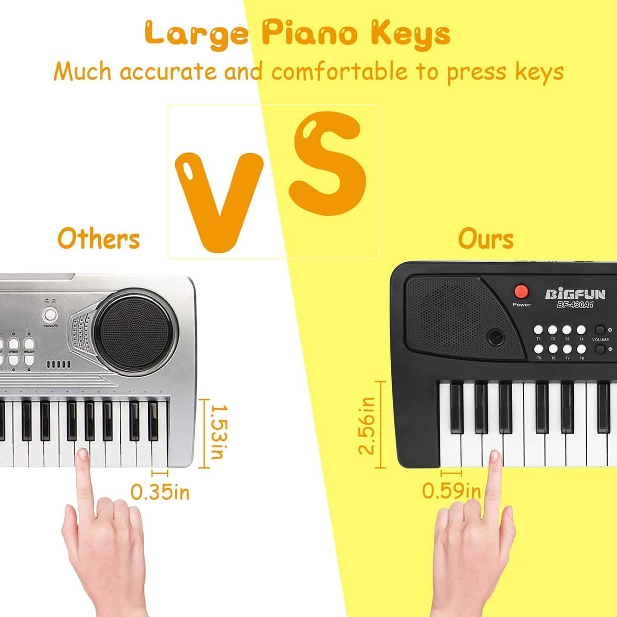 37 Keys Multifunctional Digital Music Electronic Keyboard Instrument with Microphone