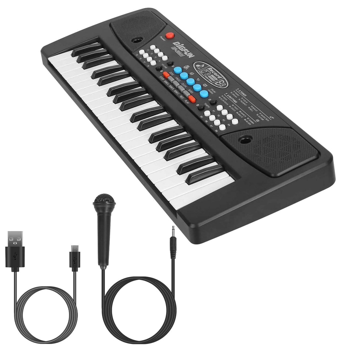 37 Keys Multifunctional Digital Music Electronic Keyboard Instrument with Microphone