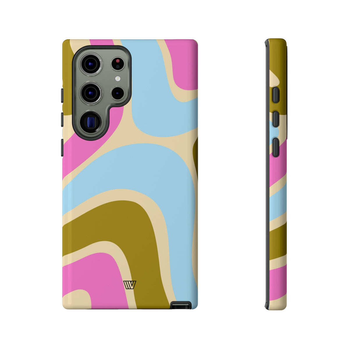 Tough Phone Case Large Groovy Waves Polycarbonate Shell