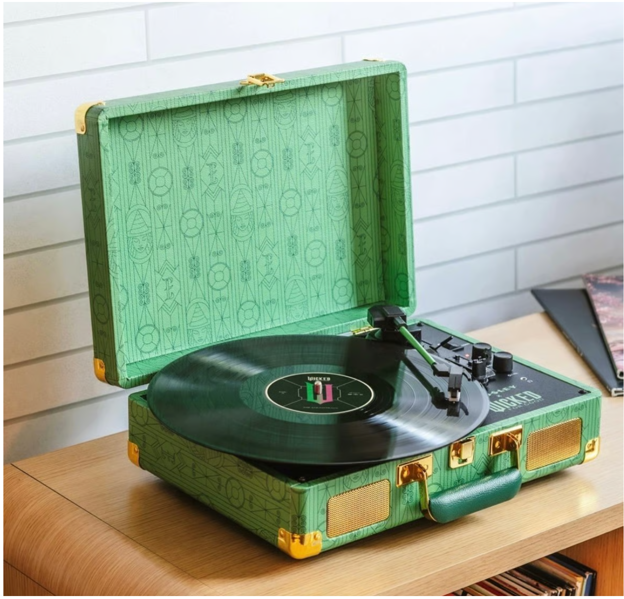 Crosley RSD Cruiser Plus Turntable - Wicked Movie Edition- 3-Speed Bluetooth- Elphaba Green