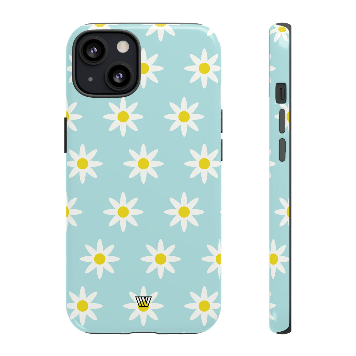 Tough Phone Case Dual Layer Impact Resistant DOODLE DAISY