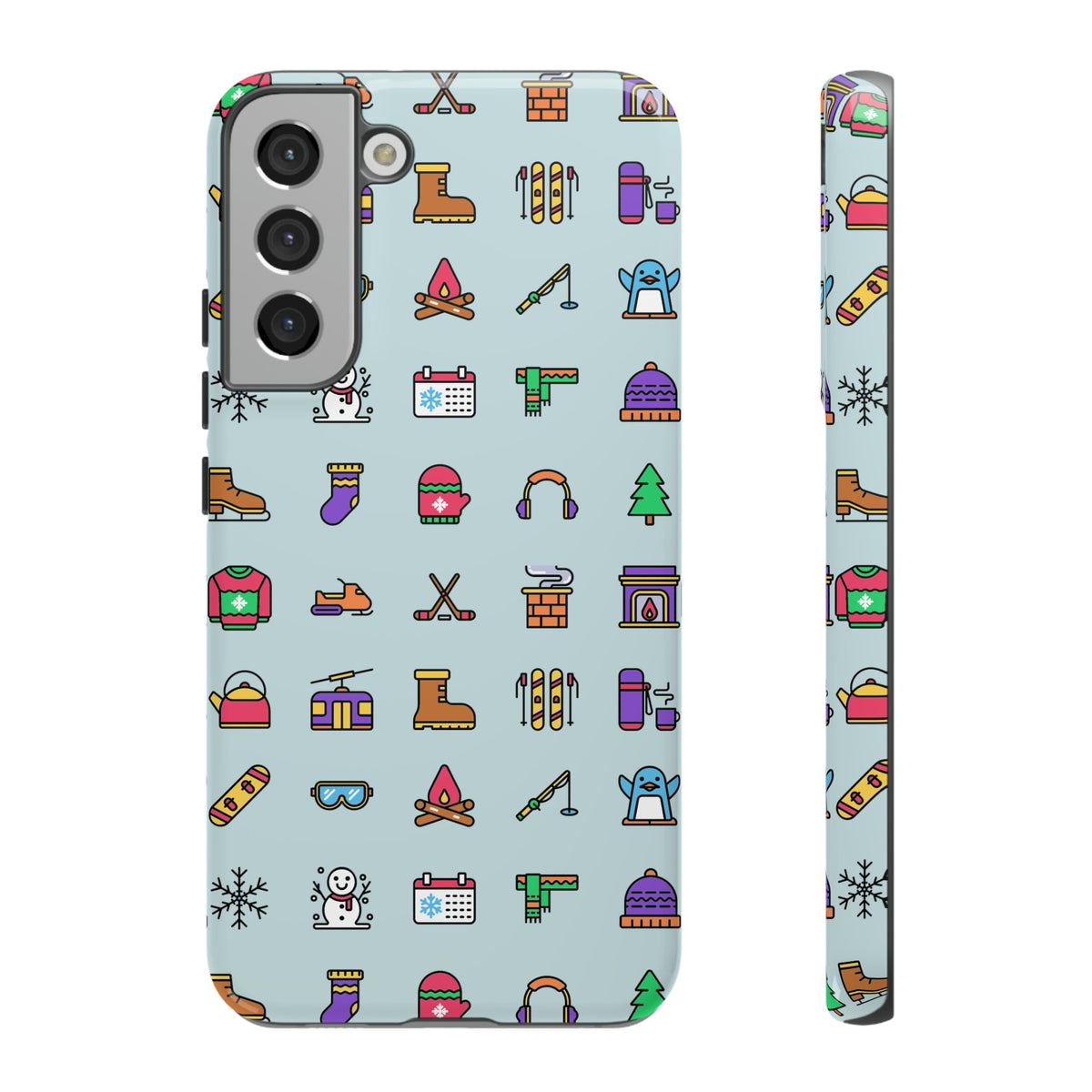 Tough Phone Case Dual-Layer Protective WINTER ICONS
