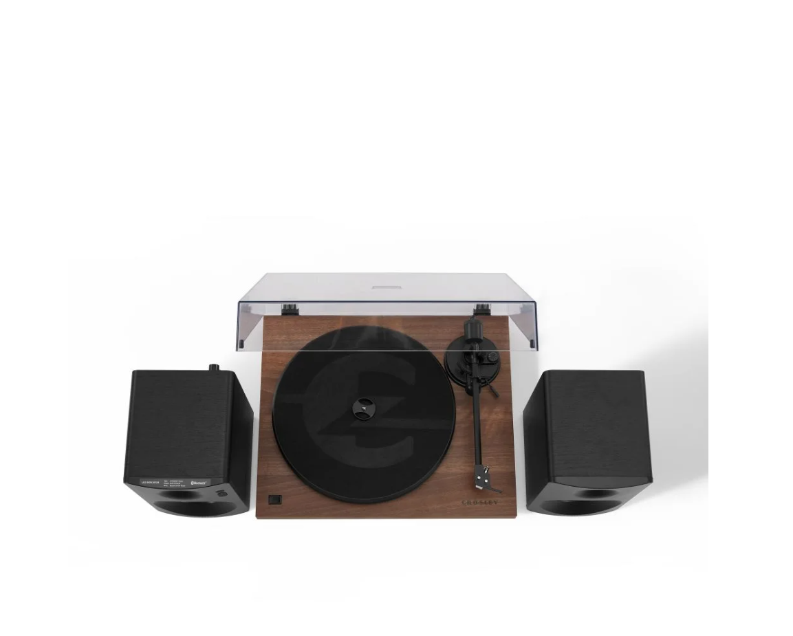 Crosley KT6101-WA K-Series Bluetooth Turntable System - Walnut-NEW