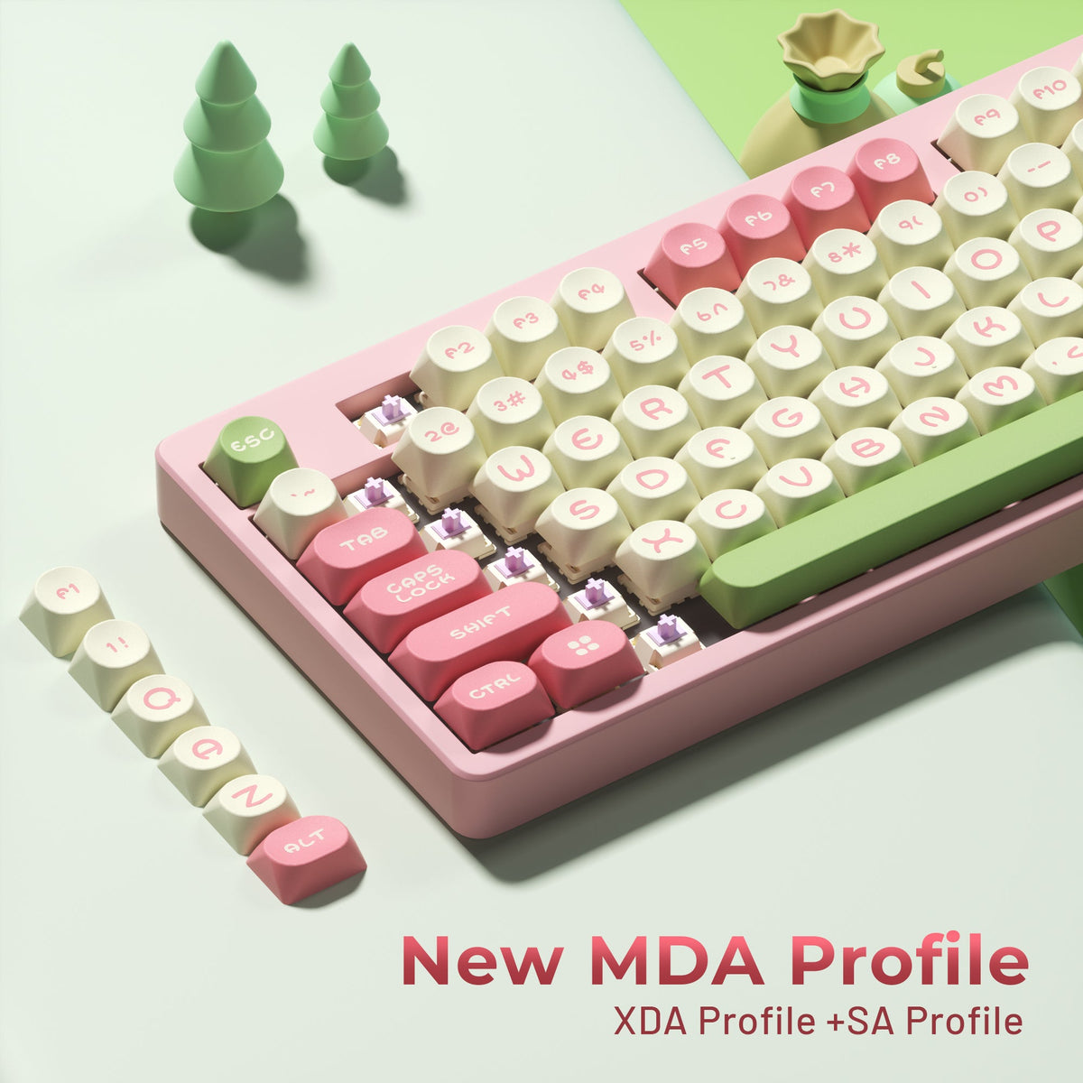 XVX MOOD Series MOA Profile 130-Key PBT Keycap Set