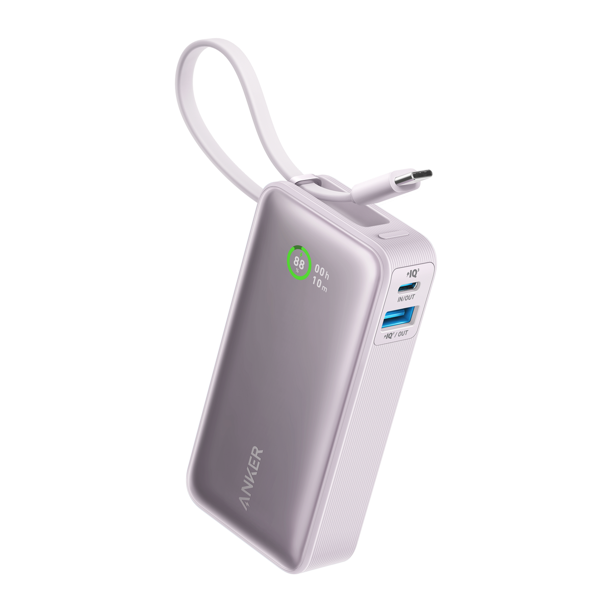 Anker Nano 30W Power Bank with Built-In USB-C Cable
