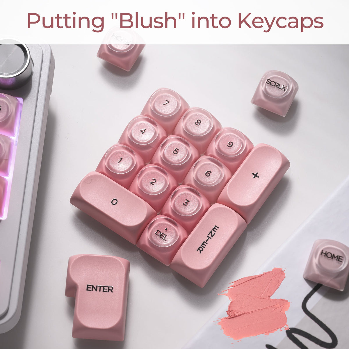 XVX Pink Blush HOA Profile 132-Key Keycap Set