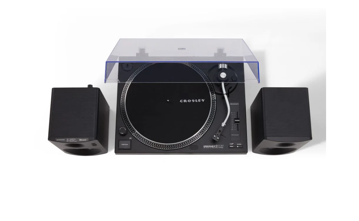Crosley KT100BT-BK K-Series Bluetooth Turntable System - Black, NEW