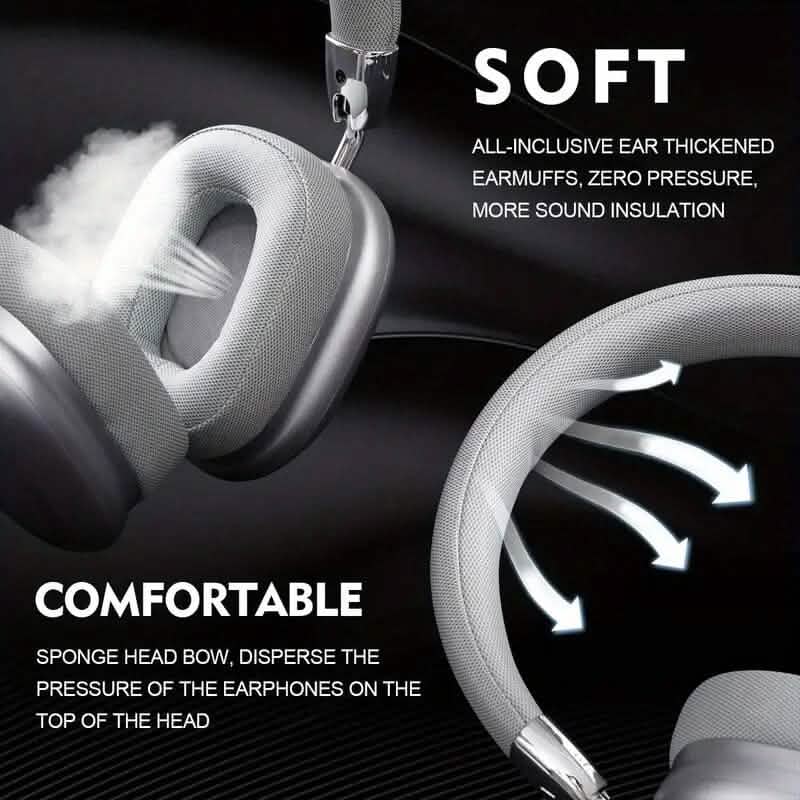 Wireless Noise-Cancelling Headphones 40-Hour Battery Life Headphones