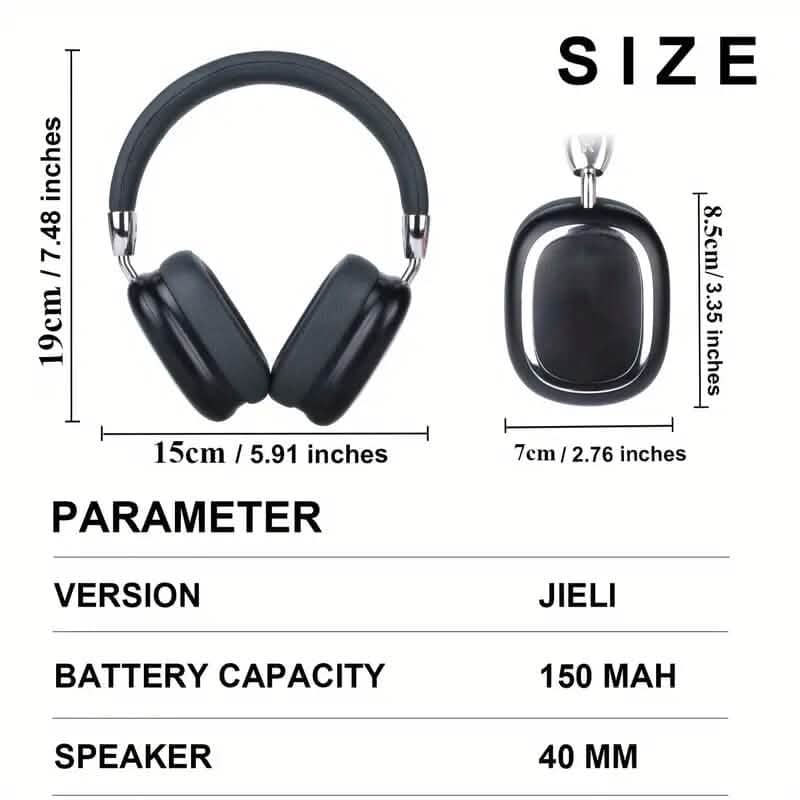 Wireless Noise-Cancelling Headphones 40-Hour Battery Life Headphones