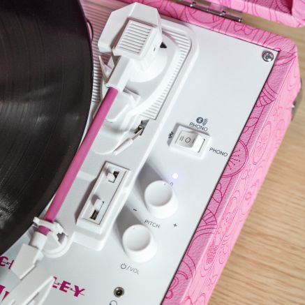 Crosley RSD Wicked Cruiser Plus Record Player in Glinda Pink-NEW