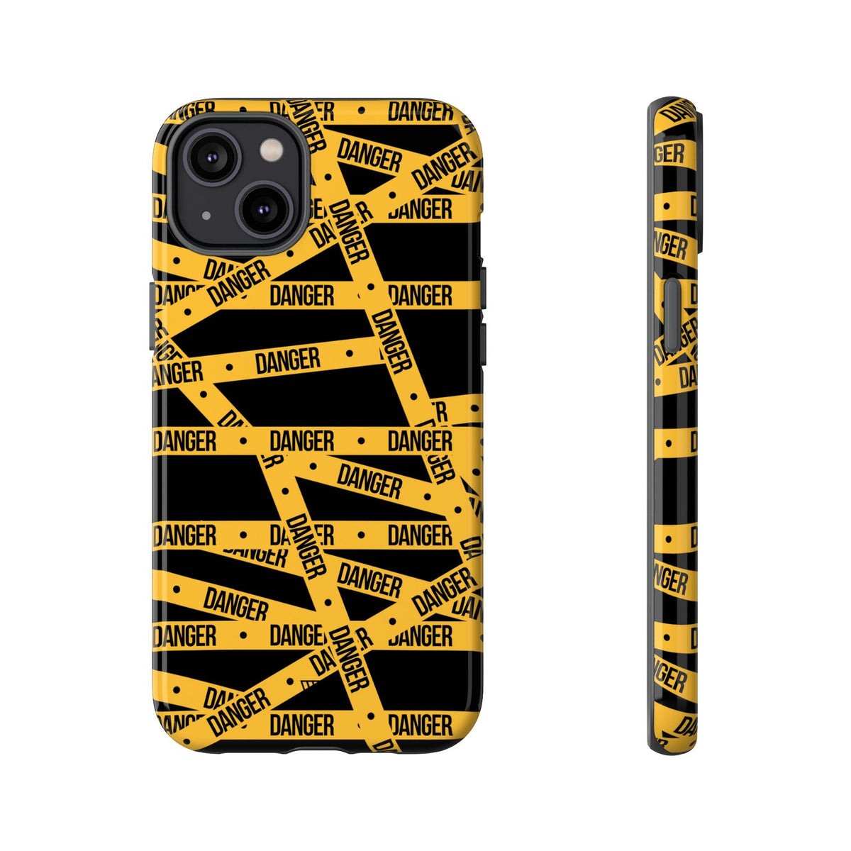 Tough Impact-Resistant Phone Case DANGER TAPE