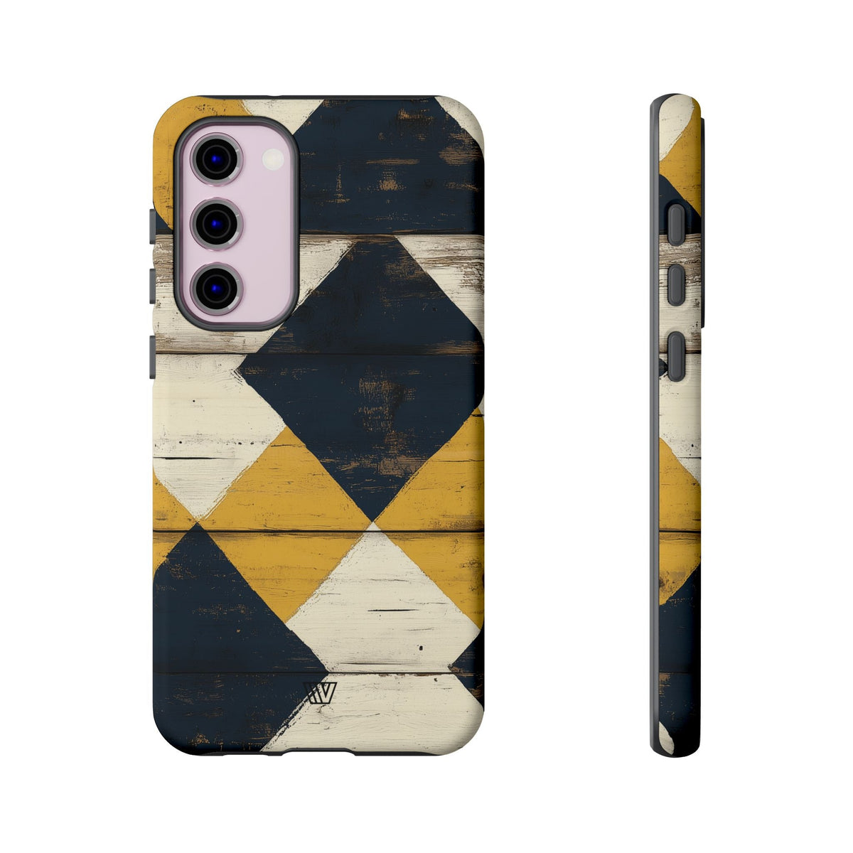 Tough Phone Case Dual-Layer Protection Farmhouse Wood