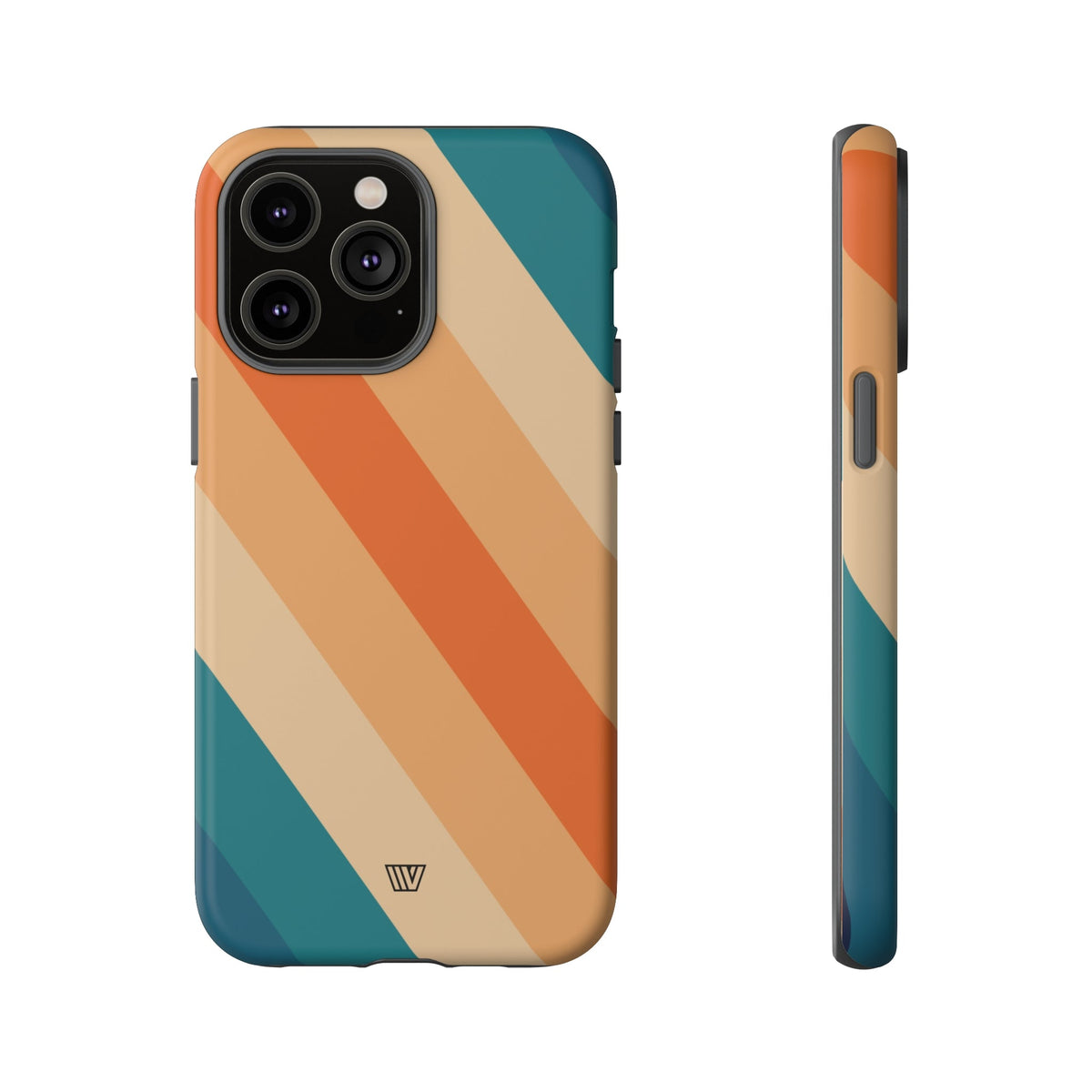 Retro Stripe Tough Phone Case 70s Style