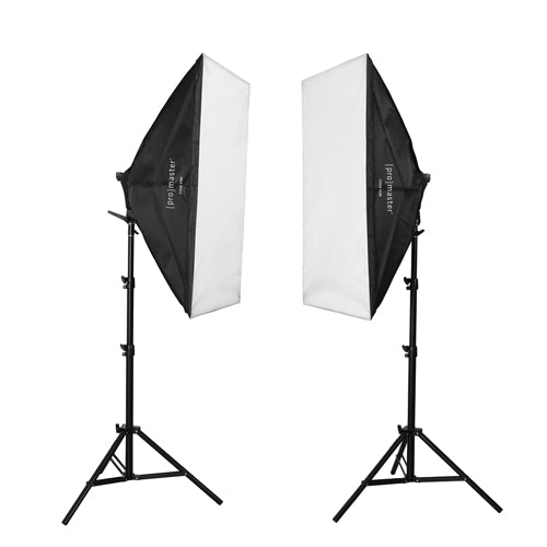 2 Light AC Softbox Kit XL 2' x 3' Photography Lighting ProMaster