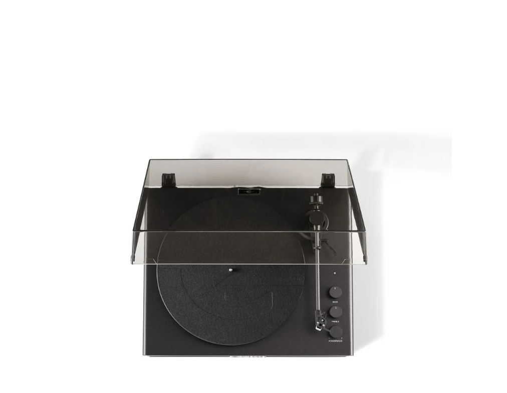 Crosley CR6046A Stave Bluetooth Turntable with Built-in Speakers, Black-NEW